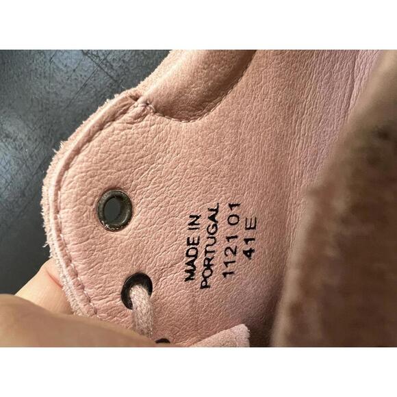 Birkenstock Dusty Pink Honnef Low Suede Leather Shoes- 41E - Picture 4 of 6